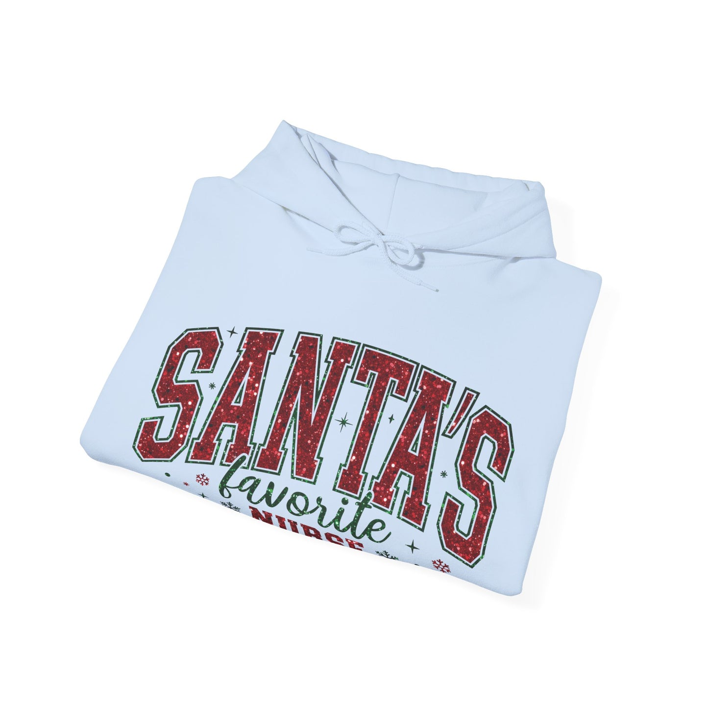Santa's Favorite Nurse Unisex Heavy Blend™ Hooded Sweatshirt