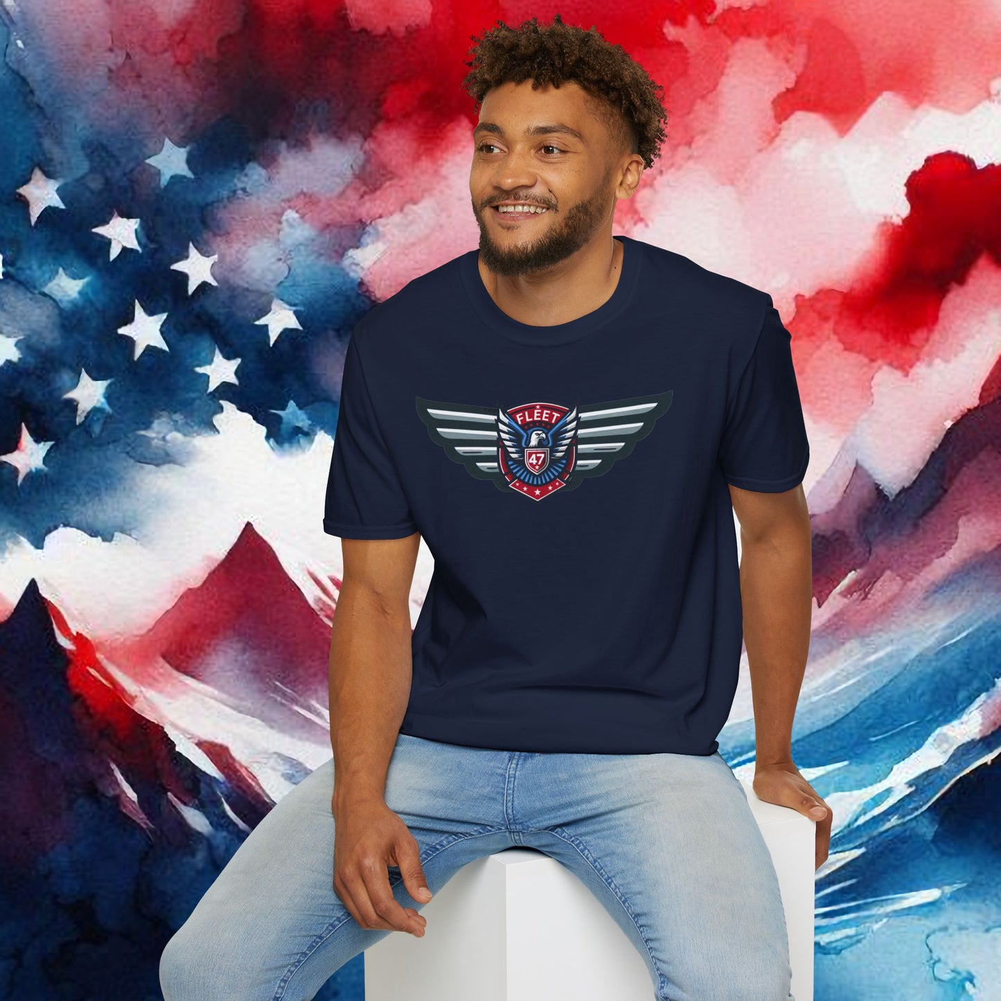 Fleet 47 Wings Tee Unisex Softstyle T-Shirt