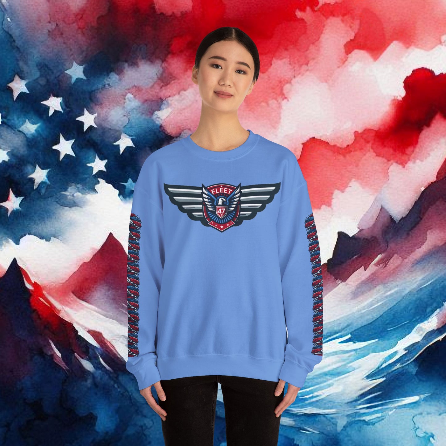 Fleet 47 Wings Unisex Heavy Blend™ Crewneck Sweatshirt