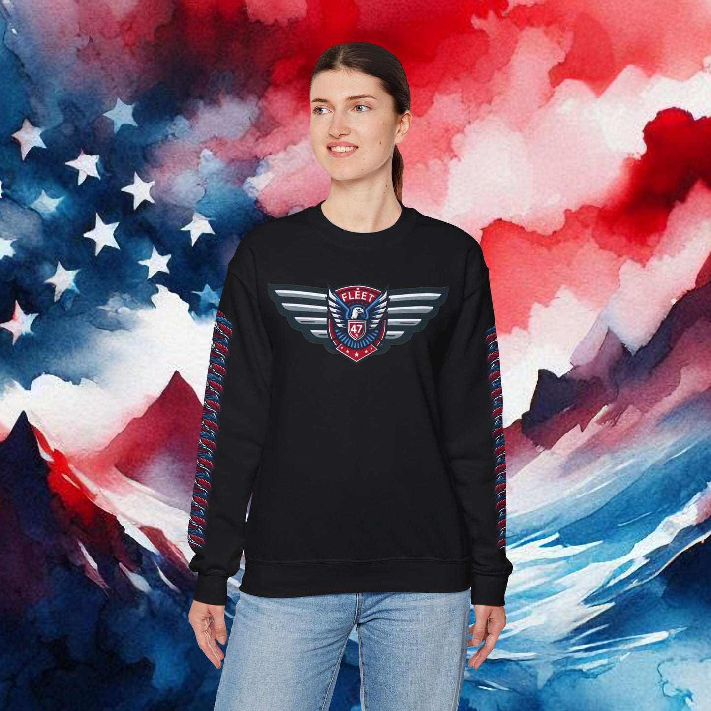 Fleet 47 Wings Unisex Heavy Blend™ Crewneck Sweatshirt