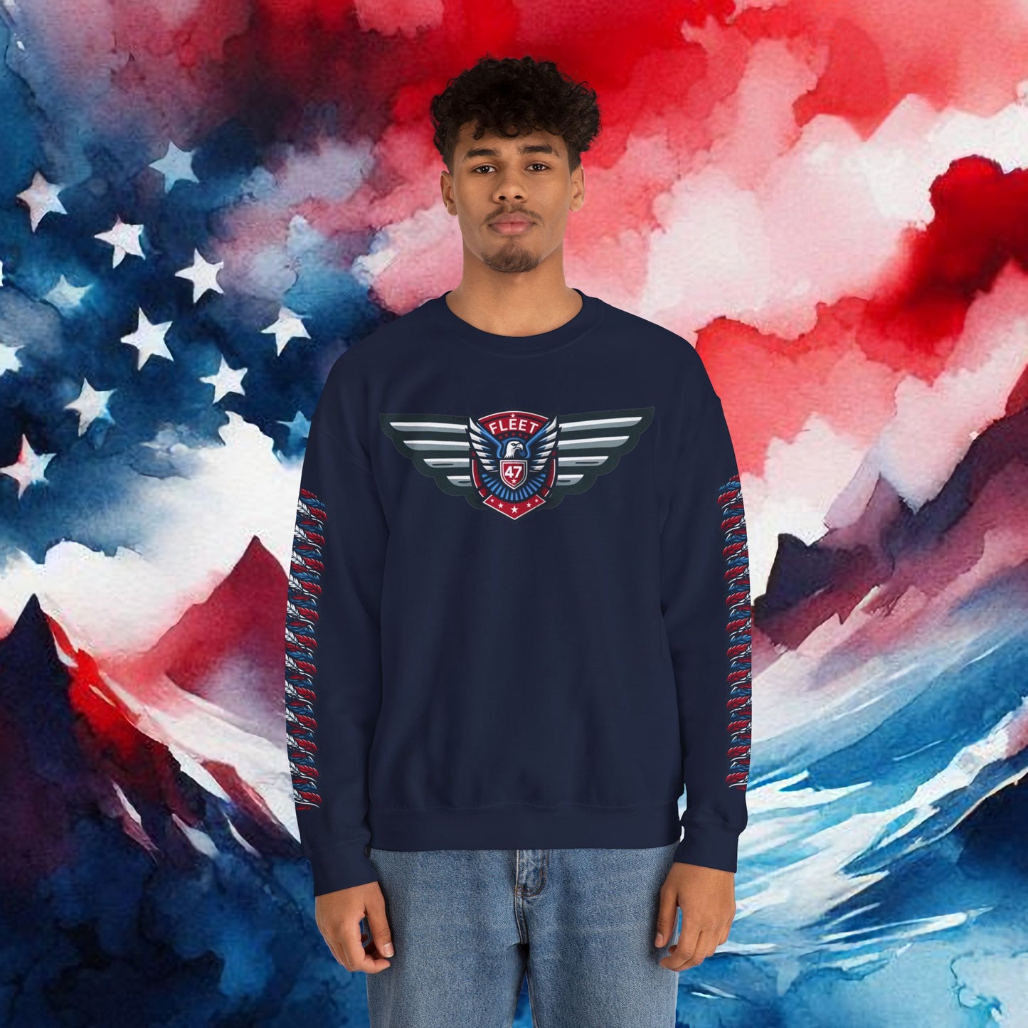 Fleet 47 Wings Unisex Heavy Blend™ Crewneck Sweatshirt