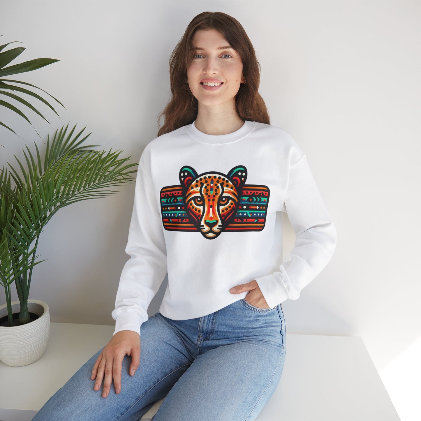 Leopard Sweatshirt Unisex Heavy Blend™ Crewneck Sweatshirt