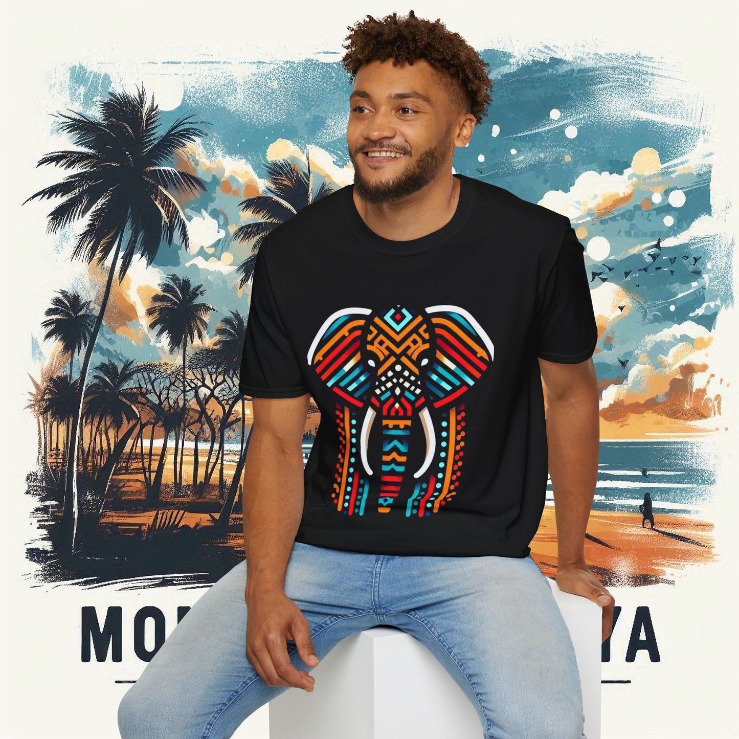 Elephant Tee Unisex Softstyle T-Shirt