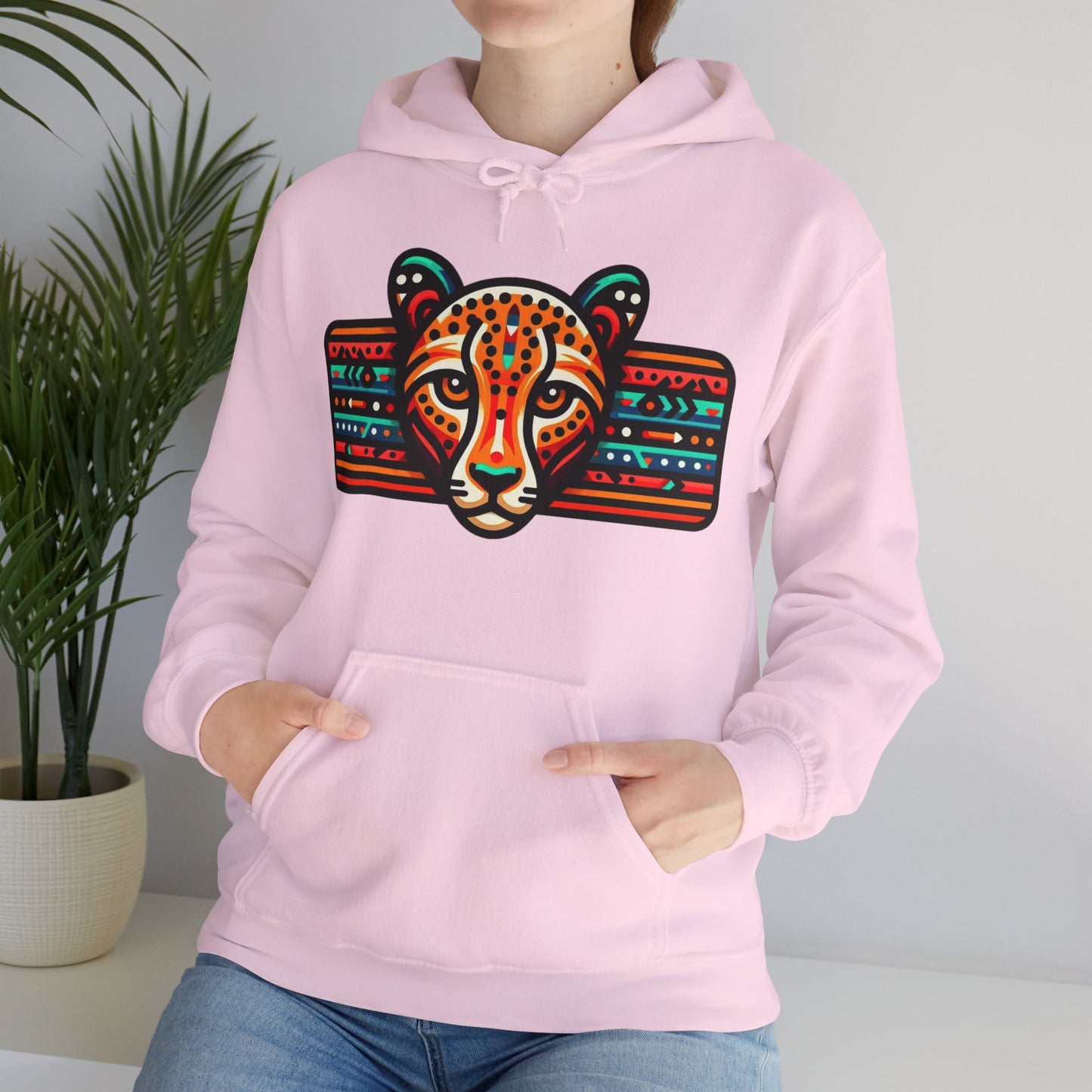 Leopard Hoodie Unisex Heavy Blend™ Hooded Sweatshirt