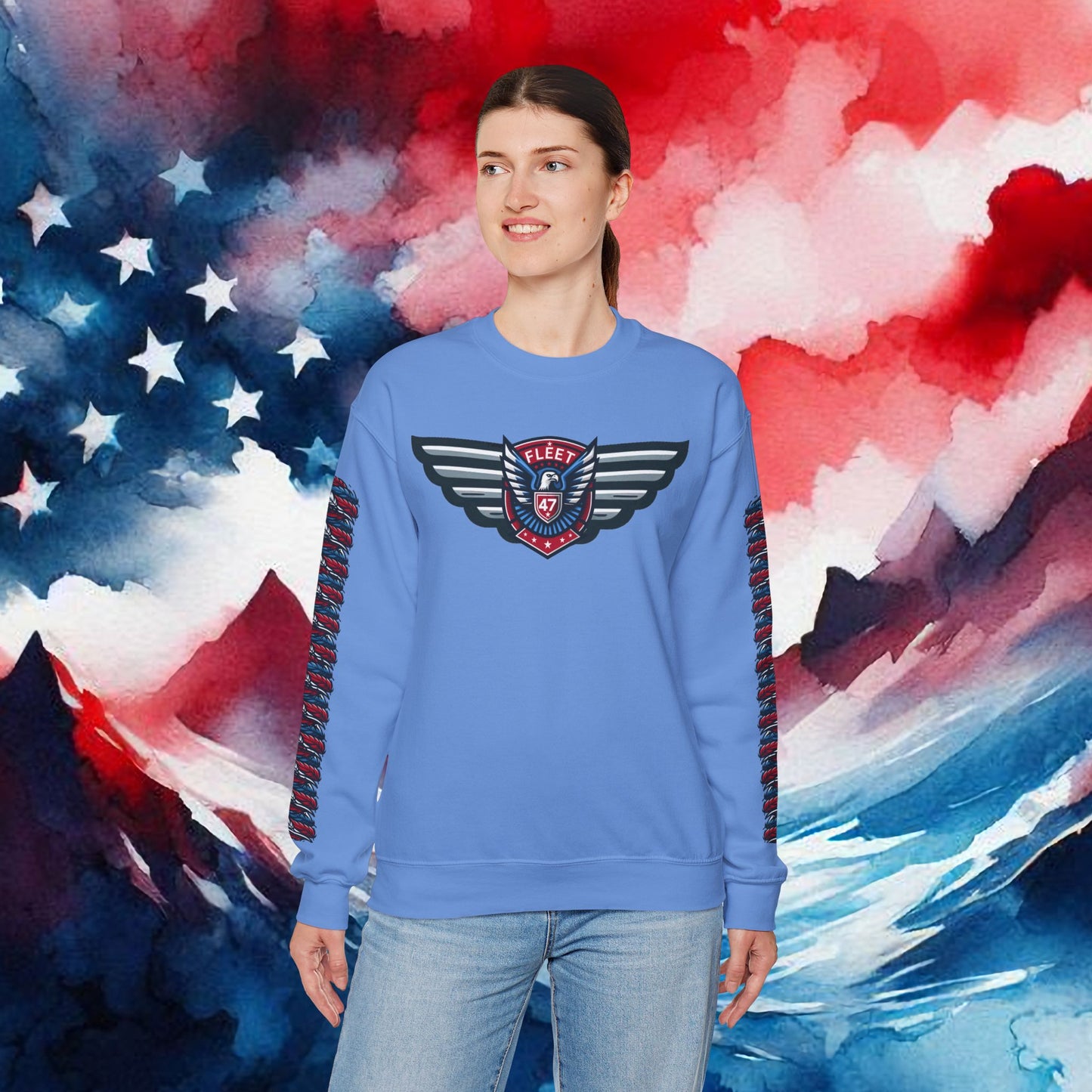 Fleet 47 Wings Unisex Heavy Blend™ Crewneck Sweatshirt