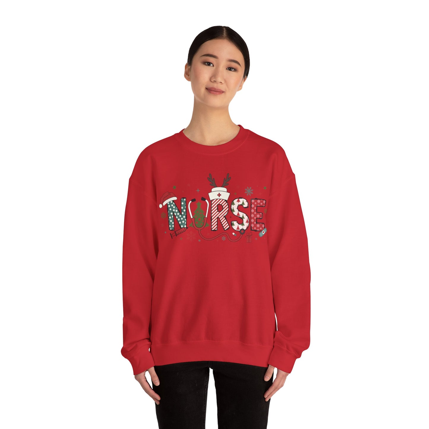 Nurse Christmas Crewneck Sweatshirt