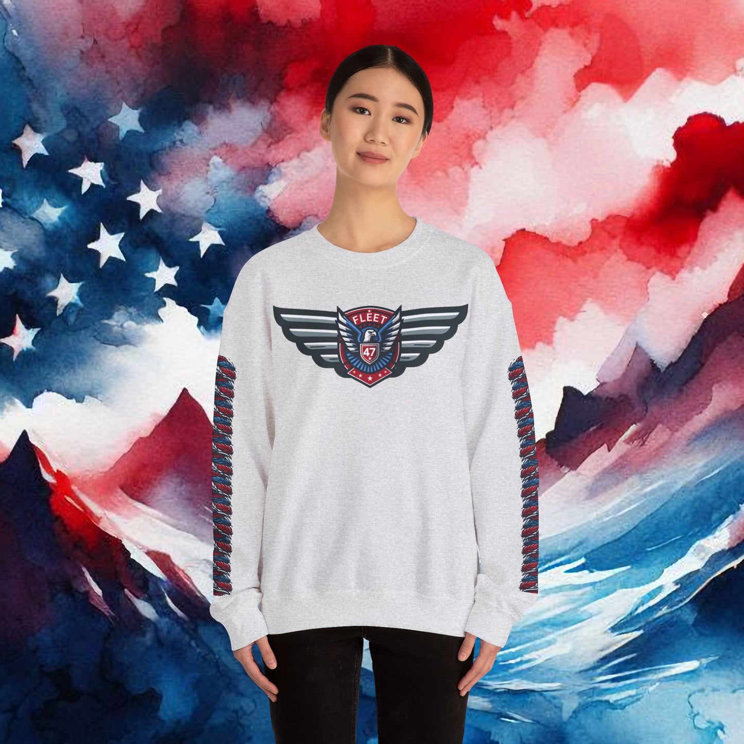 Fleet 47 Wings Unisex Heavy Blend™ Crewneck Sweatshirt