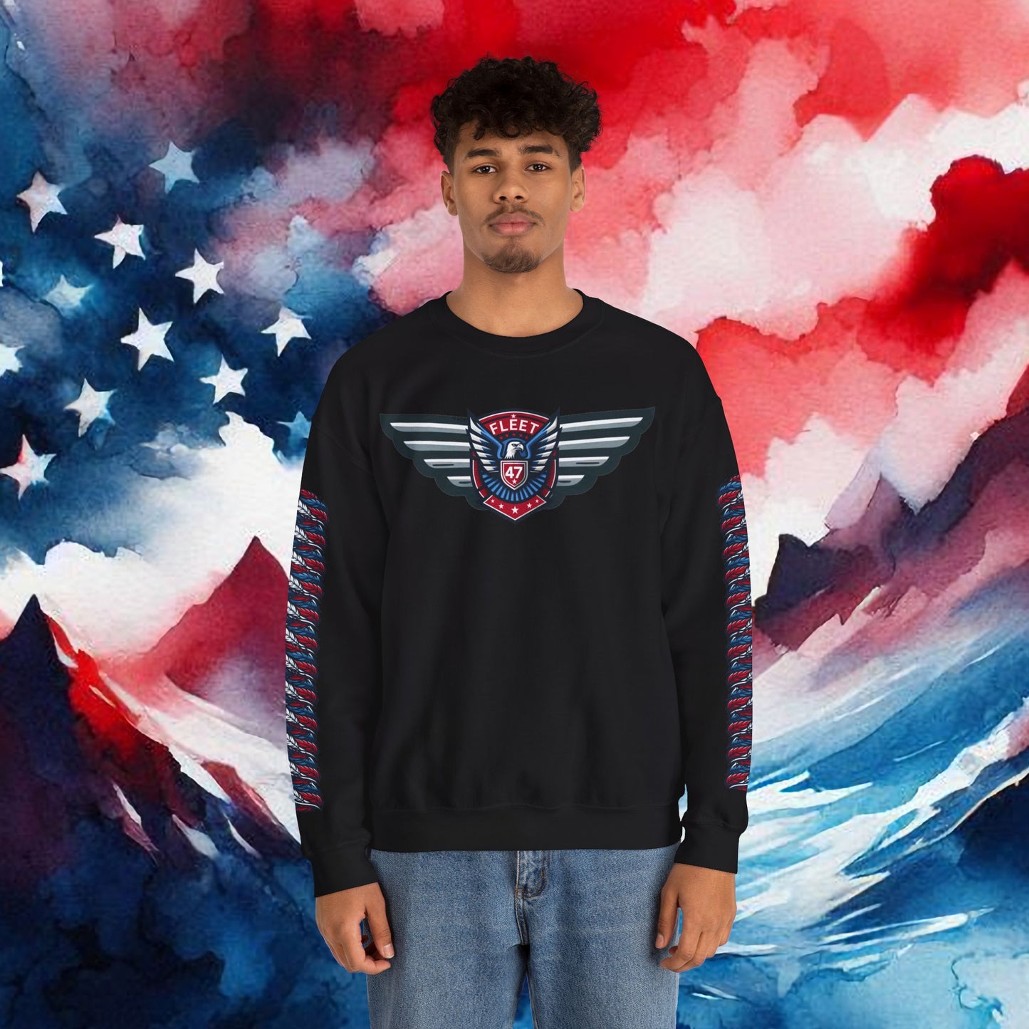 Fleet 47 Wings Unisex Heavy Blend™ Crewneck Sweatshirt