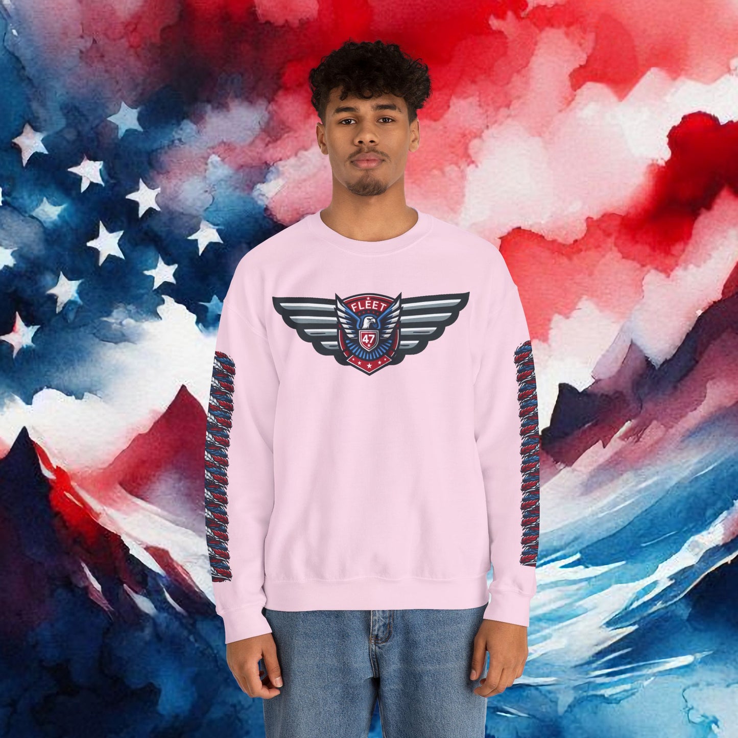 Fleet 47 Wings Unisex Heavy Blend™ Crewneck Sweatshirt