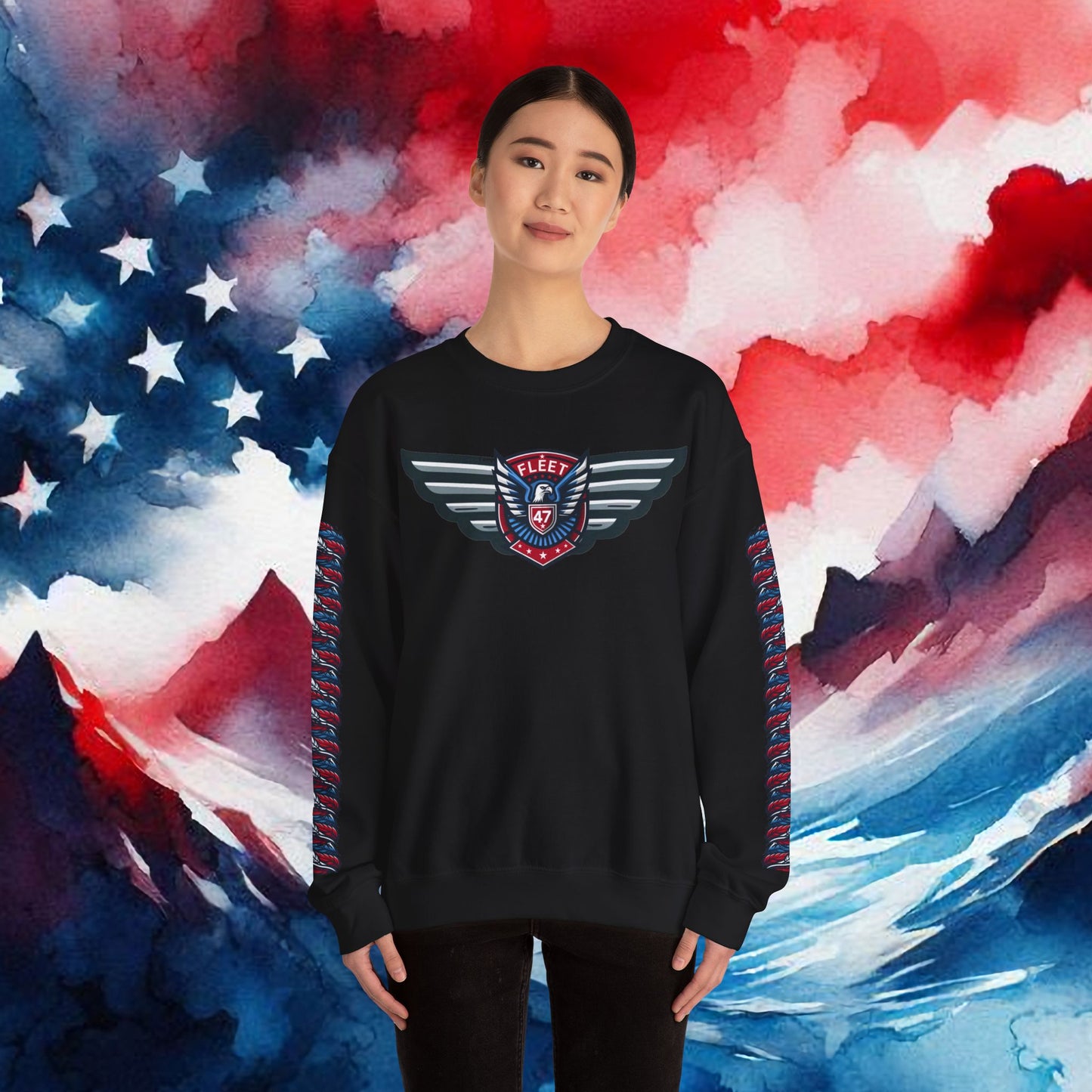 Fleet 47 Wings Unisex Heavy Blend™ Crewneck Sweatshirt